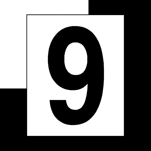 Broj "9" crni 10cm SKU: 97761<br />JM: kom pak.: 5 min: 1