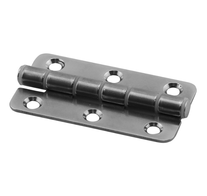 Šarka tiha desna D40mm, Š75mm, 1.8mm, Inox316 SKU: 74892<br />JM: kom pak.: 40 min: 1