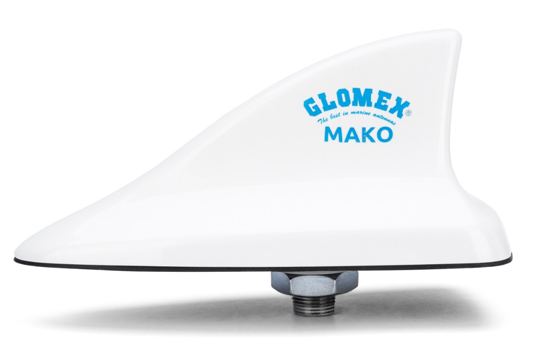 Antena VHF Glomex Mako 3dB, bijela RA130 SKU: 41780<br />JM: kom pak.: 1 min: 1