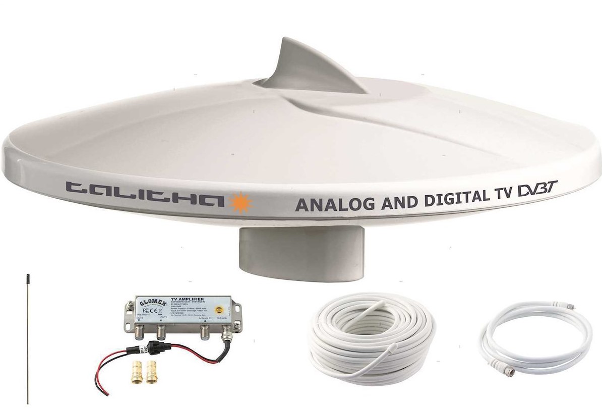 Antena TV Glomex SET Adhara 36dB D370/H495mm SKU: 41786<br />JM: kom pak.: 1 min: 1