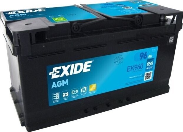 Akumulator Exide AGM 12V 96Ah (EK960) SKU: 42286<br />JM: kom pak.: 1 min: 1