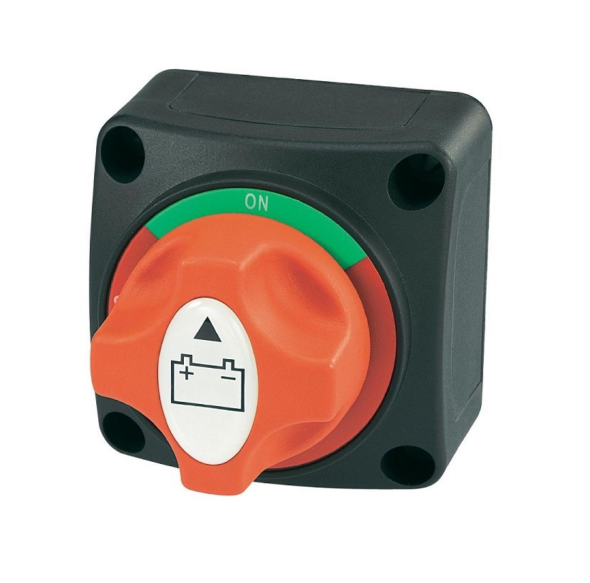 Prekidač za bateriju ON-OFF 12-48V 275A (max1250A) SKU: 75480<br />JM: kom pak.: 50 min: 1