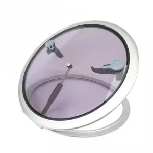 Palubni prozor okrugli V=383mm U=318mm, aluminij SKU: 75495<br />JM: kom pak.: 2 min: 1