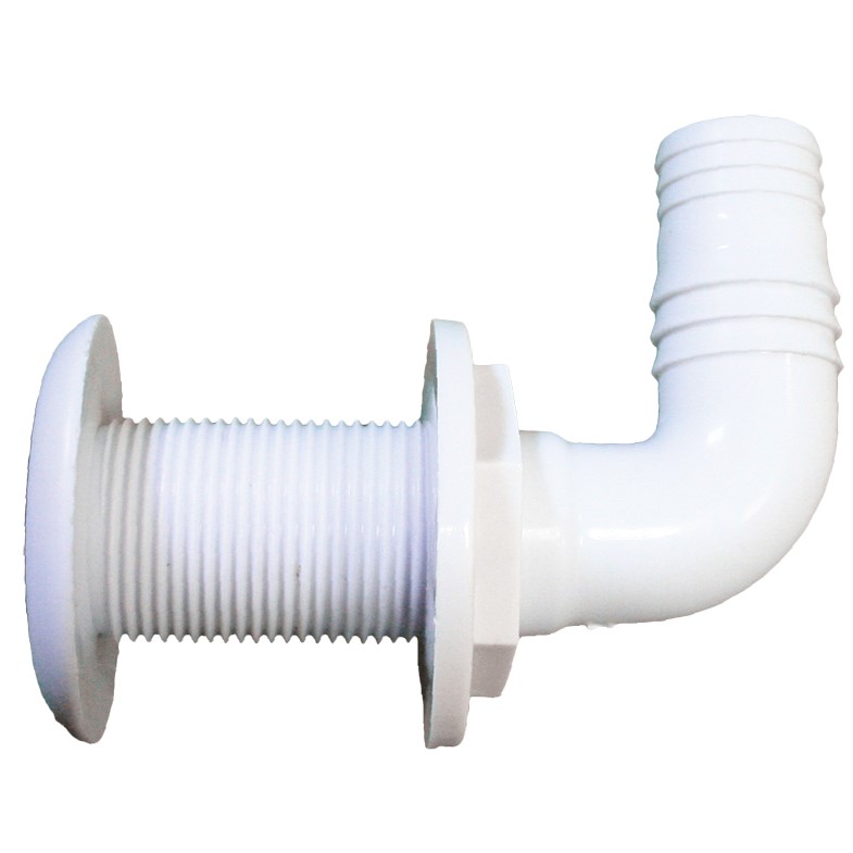 Ispust kroz trup broda 90, D25mm, bijela (pak 100) SKU: 190020<br />JM: kom pak.: 100 min: 100