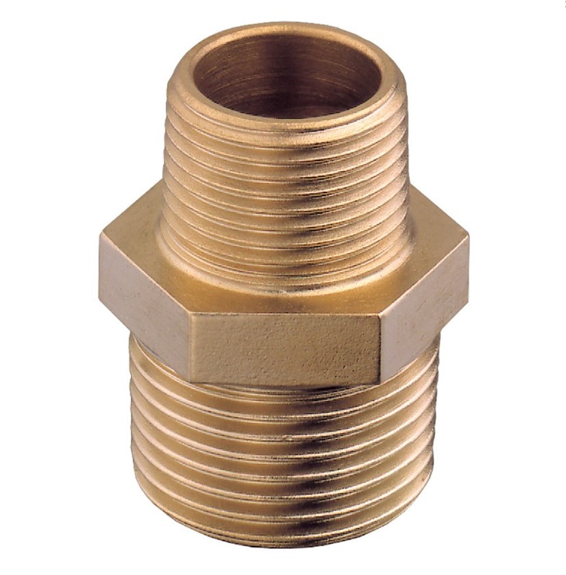 Nipel za redukciju, M, mesing, 1-1/4 SKU: 41887<br />JM: kom pak.: 20 min: 1