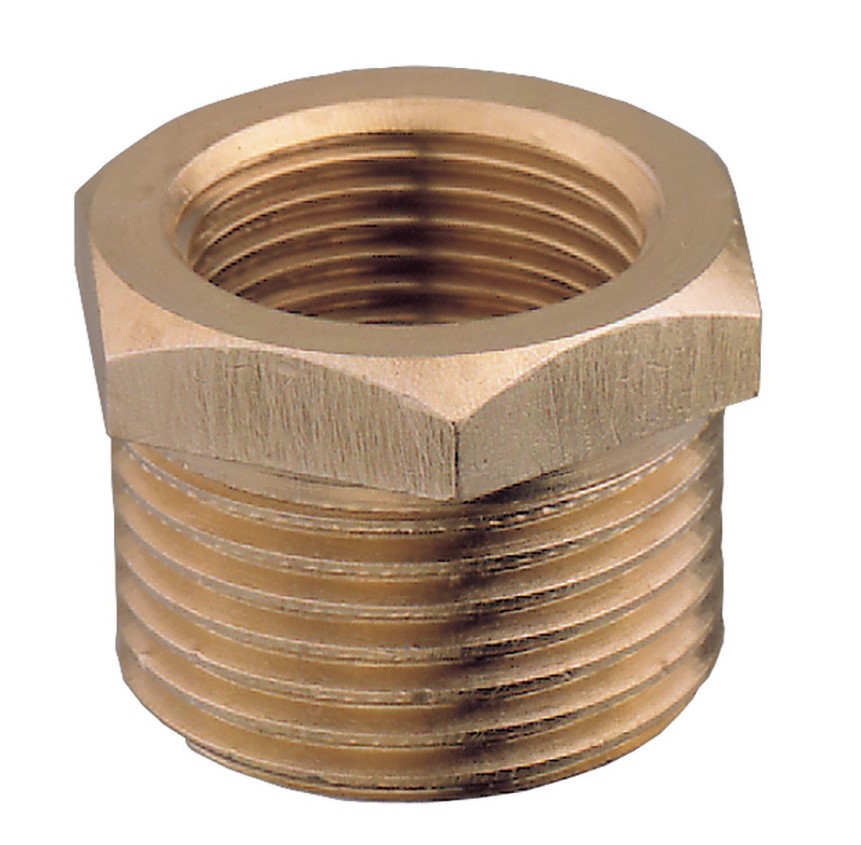 Ravni reduktor, M-Ž, mesing, 1/2-1/8 SKU: 41910<br />JM: kom pak.: 50 min: 1