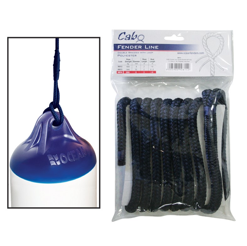 CABO Uže za bokobran 8mm, L2m, crna SKU: 908121<br />JM: kom pak.: 48 min: 1