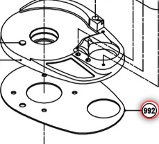 Brtva za Lofrans el. vitlo X3 #992 SKU: 0633246<br />JM: kom pak.: 10 min: 1