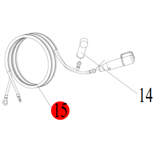 Hidea F40/60 EFI kabel za napajanje, 2032701021A SKU: 74074<br />JM: kom pak.: 1 min: 1