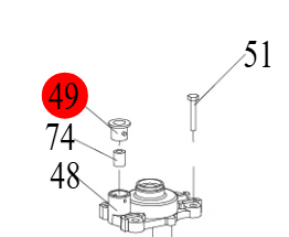 Hidea F40 brtva cijevi vode, 2072606005A SKU: 74171<br />JM: kom pak.: 1 min: 1