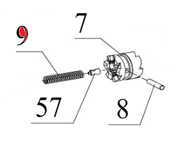 Hidea F60 tlacna opruga, 01092701 SKU: 42593<br />JM: kom pak.: 1 min: 1