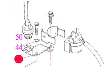 Hidea F9.9 nosač prekidača paljenja, 01080521 SKU: 42597<br />JM: kom pak.: 1 min: 1