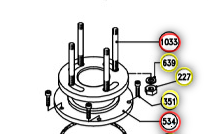 Prirubnica/flanđa za Lofrans el. vitlo X3 #534 SKU: 632070<br />JM: kom pak.: 1 min: 1