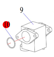 Hidea F15/20 O prsten usisa karburatora, 01060215 SKU: 75572<br />JM: kom pak.: 1 min: 1