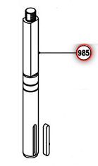 Glavna osovina za Lofrans el. vitlo X3 #985A SKU: 0630676<br />JM: kom pak.: 1 min: 1