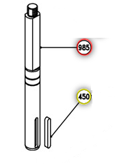 Glavna osovina za Lofrans el. vitlo X3 1500W (D25) SKU: 630706<br />JM: kom pak.: 1 min: 1