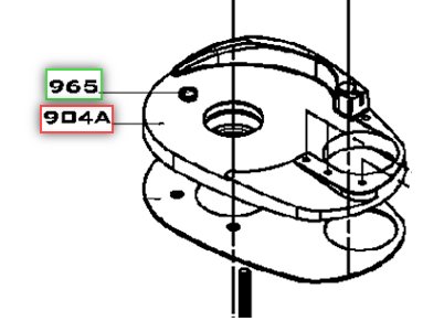 Post. za Lofrans el. vitlo X2 #904A SKU: 631234<br />JM: kom pak.: 1 min: 1