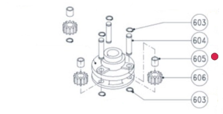 Prsten za Lofrans el. vitlo Ercole H. #605 SKU: 631306<br />JM: kom pak.: 1 min: 1