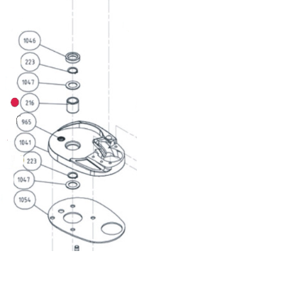 Prsten za Lofrans el. vitlo X1 #216 SKU: 631307<br />JM: kom pak.: 1 min: 1