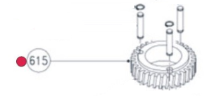 Zupčanik glavne osovine za Lofrans Ercole V #615 SKU: 631536<br />JM: kom pak.: 1 min: 1