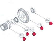 Ležaj CP5578 #620 za Lofrans el. vitlo SKU: 631571<br />JM: kom pak.: 1 min: 1