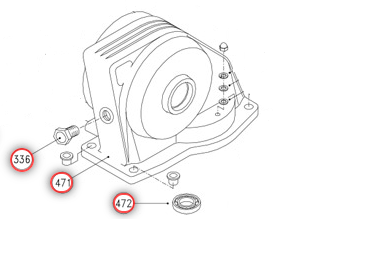 Kućište zupčanika za el. vitlo Lofrans Kobra #471A SKU: 631672<br />JM: kom pak.: 1 min: 1