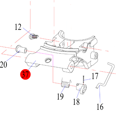 Hidea F2.5S okretni nosač motora, 07040002 SKU: 75385<br />JM: kom pak.: 1 min: 1